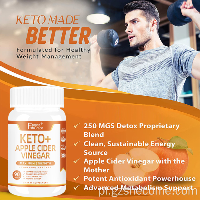 Shecome Keto Capsules Ocet jabłkowy odchudzający